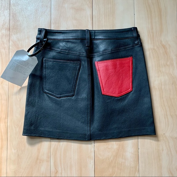 NWT Current Elliot The Leather Mini Skirt - Picture 4 of 7